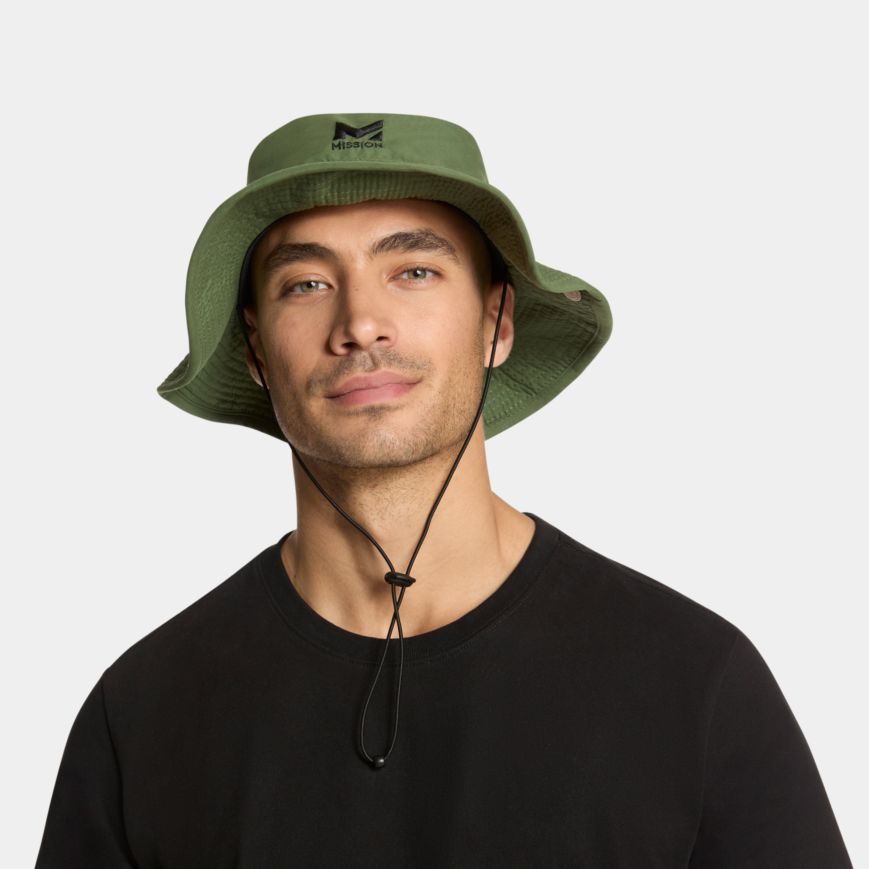 Cooling Boonie Hat Wide Brim Hats MISSION Bronze Green One Size
