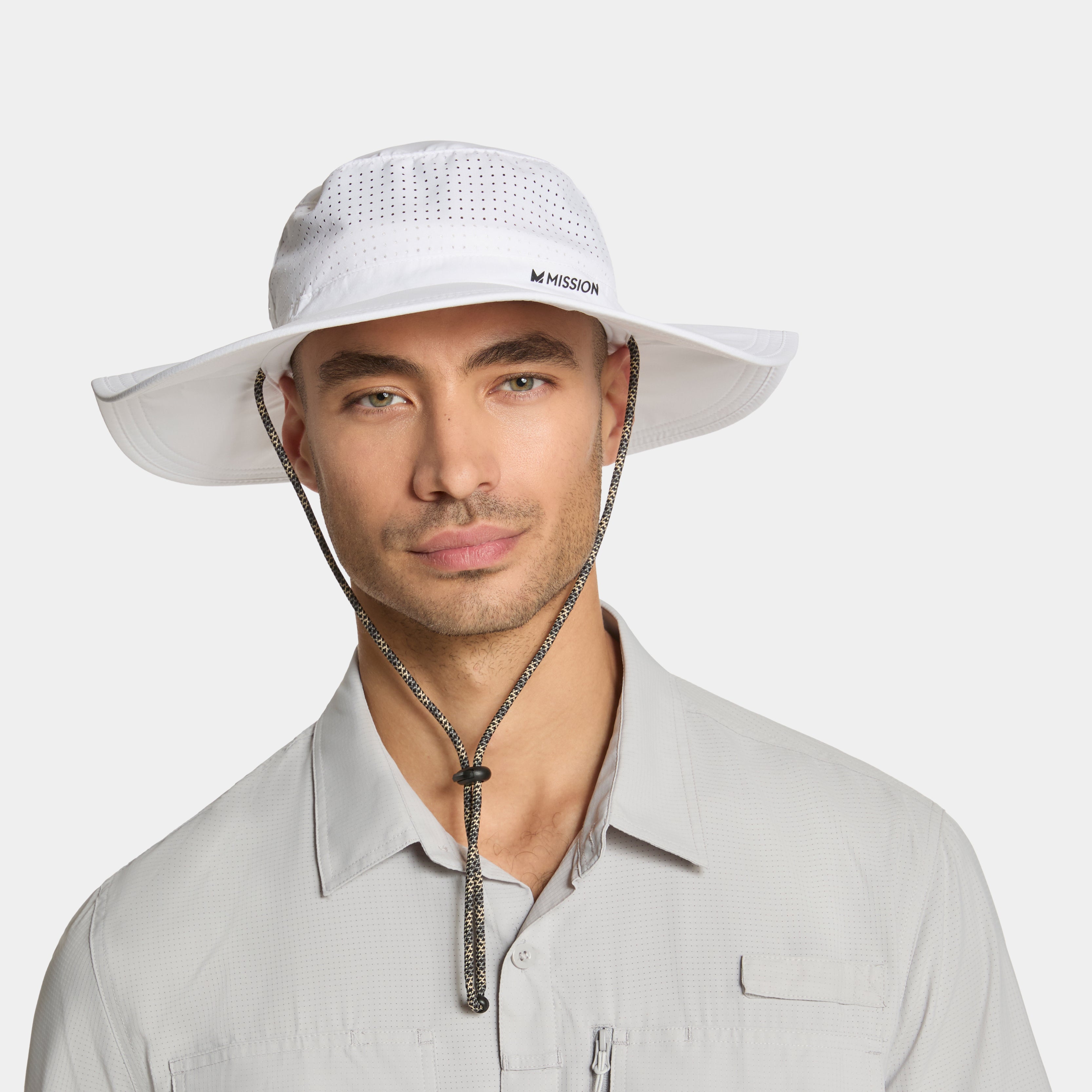 Cooling Boonie Hat Wide Brim Hats MISSION White One Size