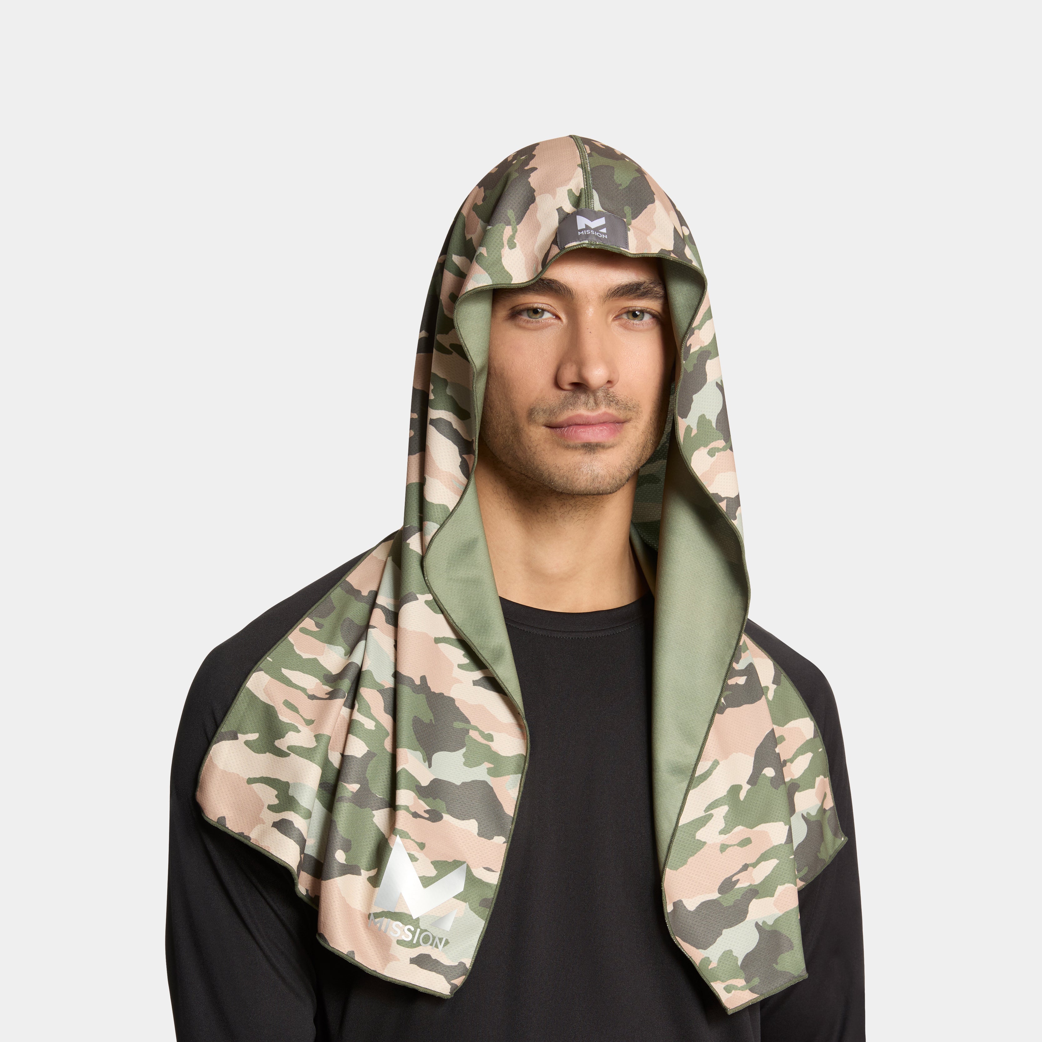 Cooling Hoodie Towel Hoodie Towel MISSION Camo Safari One Size