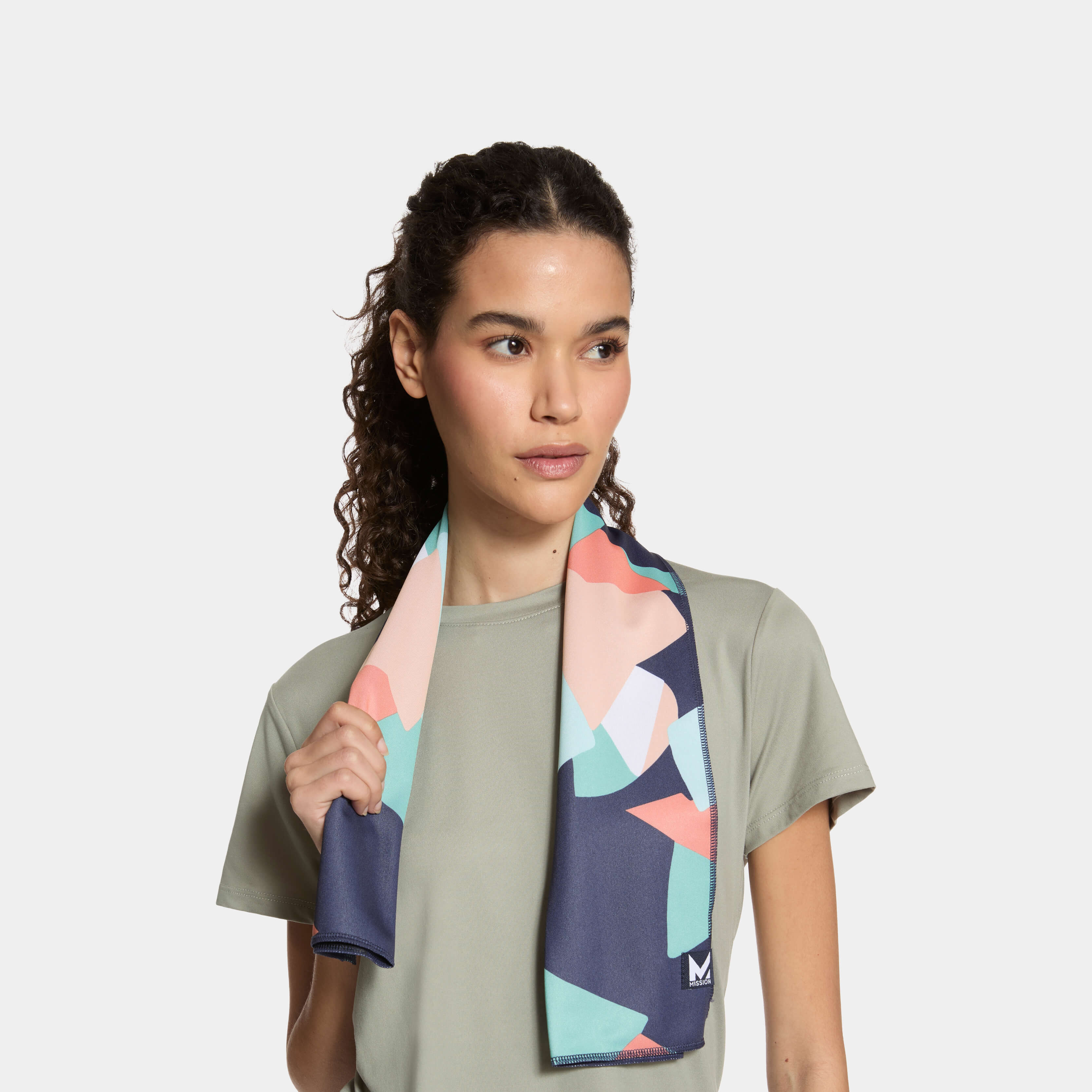 Max Plus Cooling Towel Towels MISSION Scatter Wasabi 9.5" x 36"