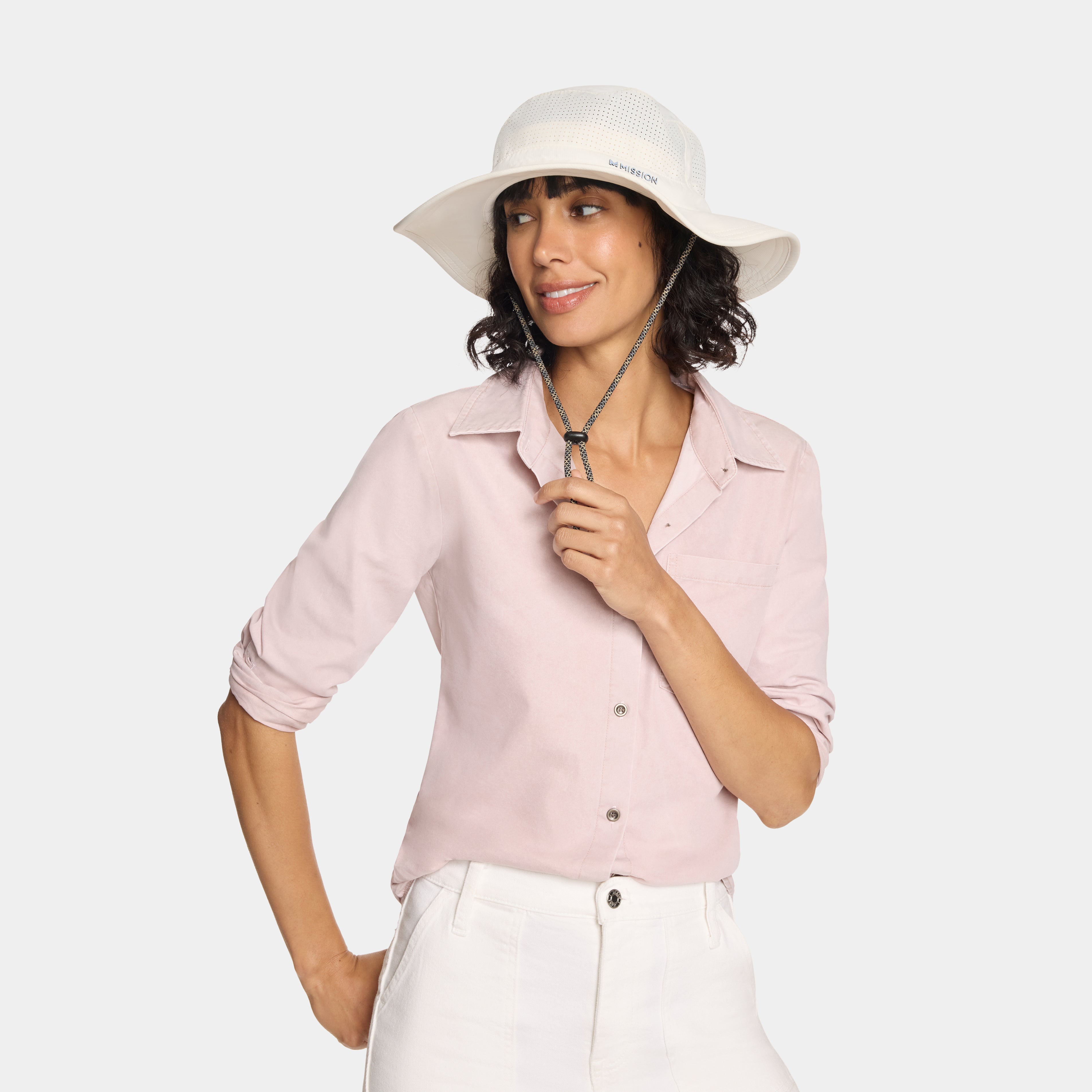 Cooling Boonie Hat Wide Brim Hats MISSION Bone One Size
