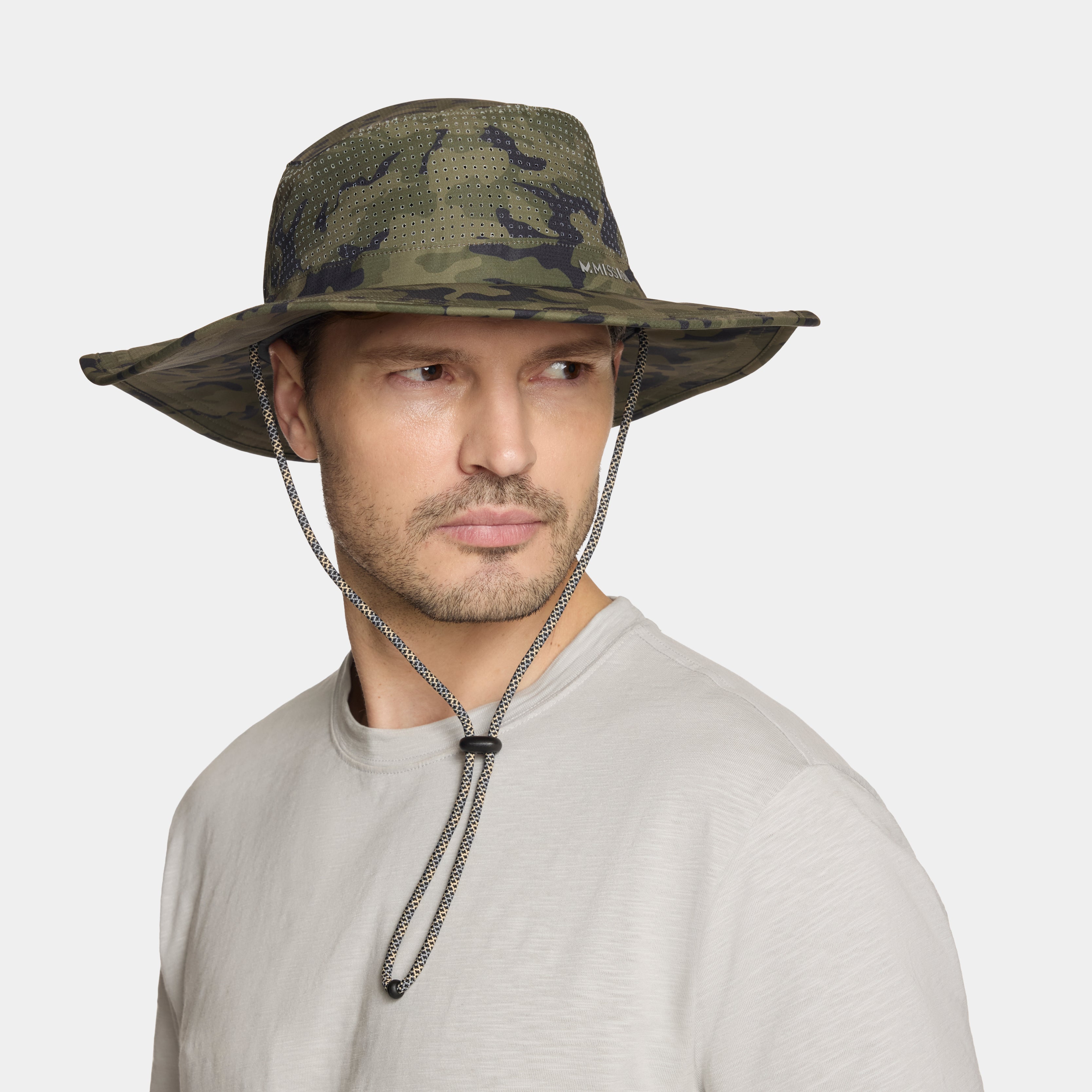Cooling Boonie Hat Wide Brim Hats MISSION Olive Camo One Size
