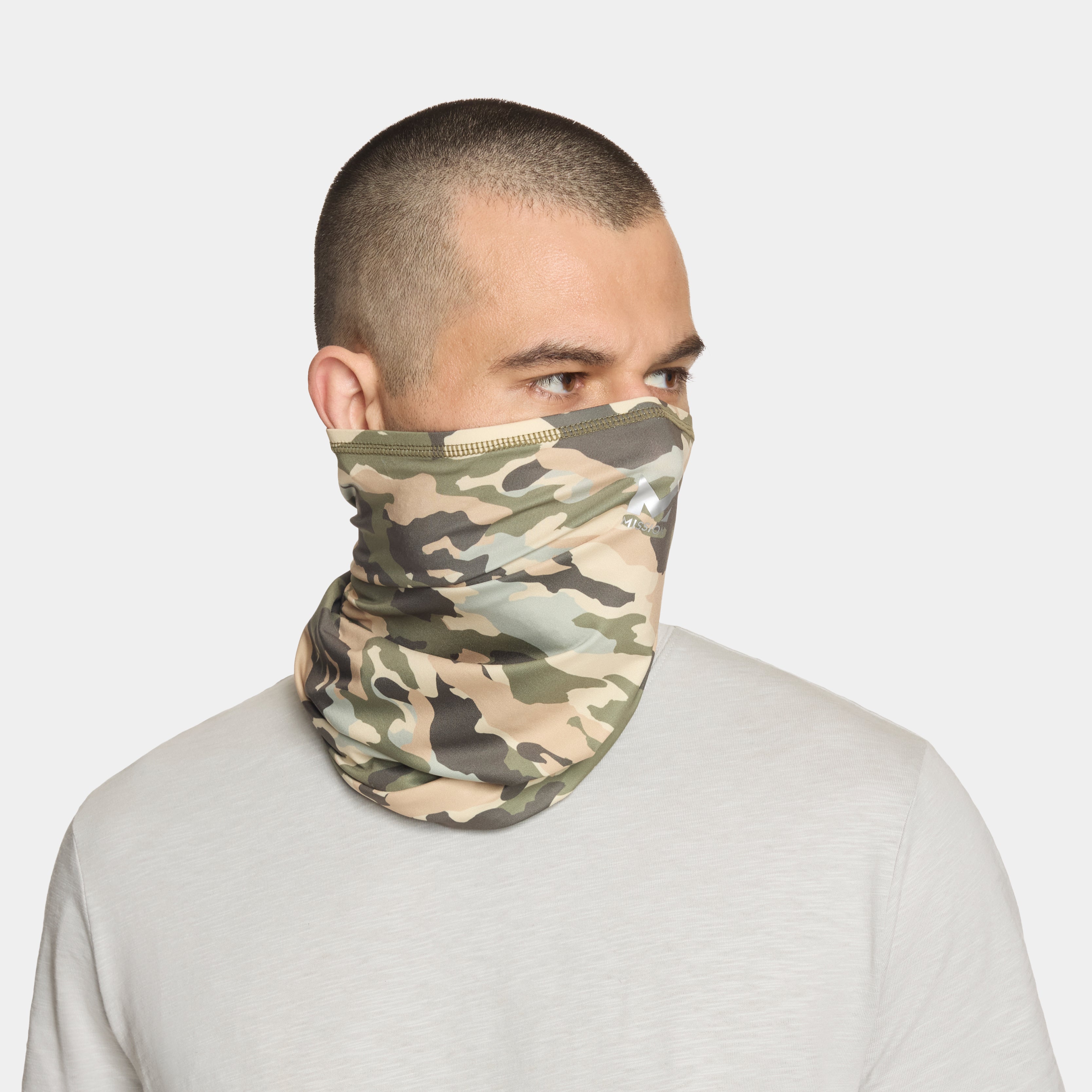 Cooling Multi-Use Neck Gaiter Neck Gaiters MISSION Camo Safari One Size
