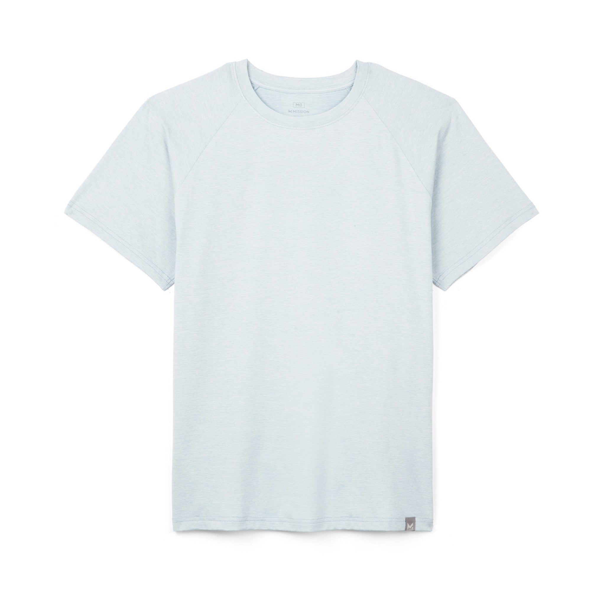 Light blue t-shirt on a white background