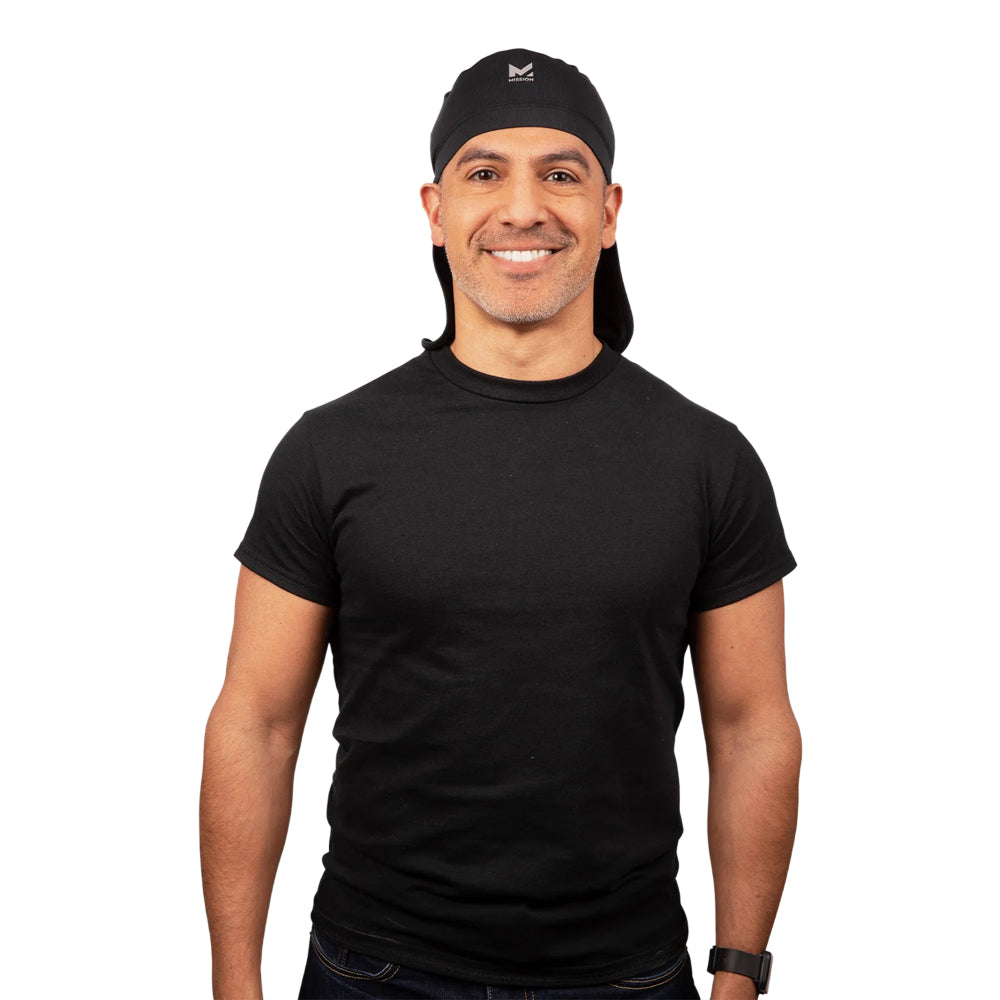 Cooling Helmet Liner with Nape Caps MISSION Black One Size