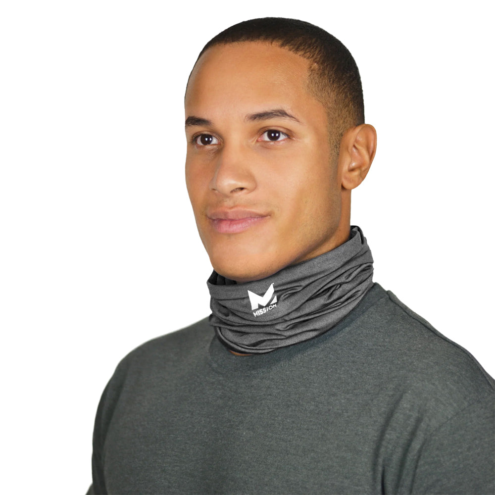 Cooling Multi-Use Neck Gaiter Neck Gaiters MISSION Charcoal One Size