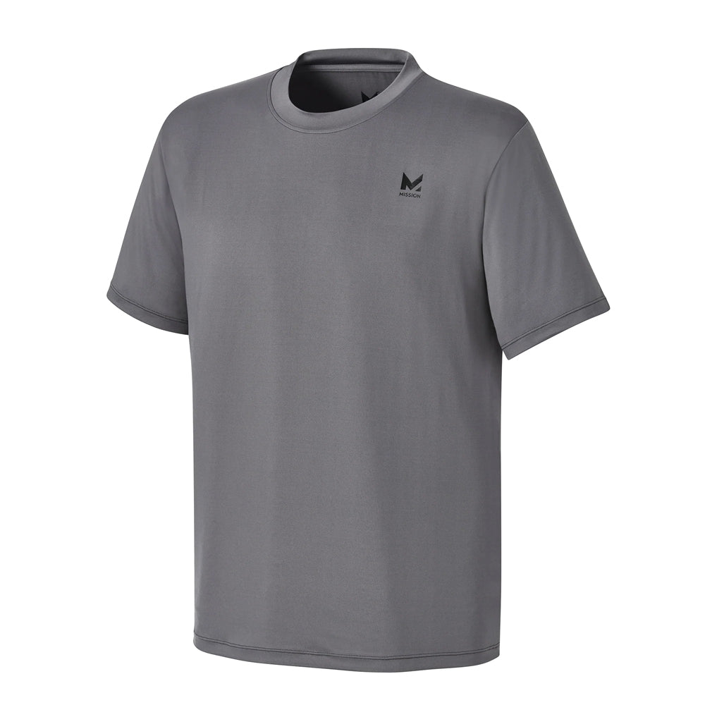 Men's Cooling Performance Shirt Shirts MISSION Charcoal S