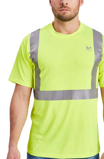 Men's Cooling Safety Shirt Shirts MISSION Hi Vis Yellow M