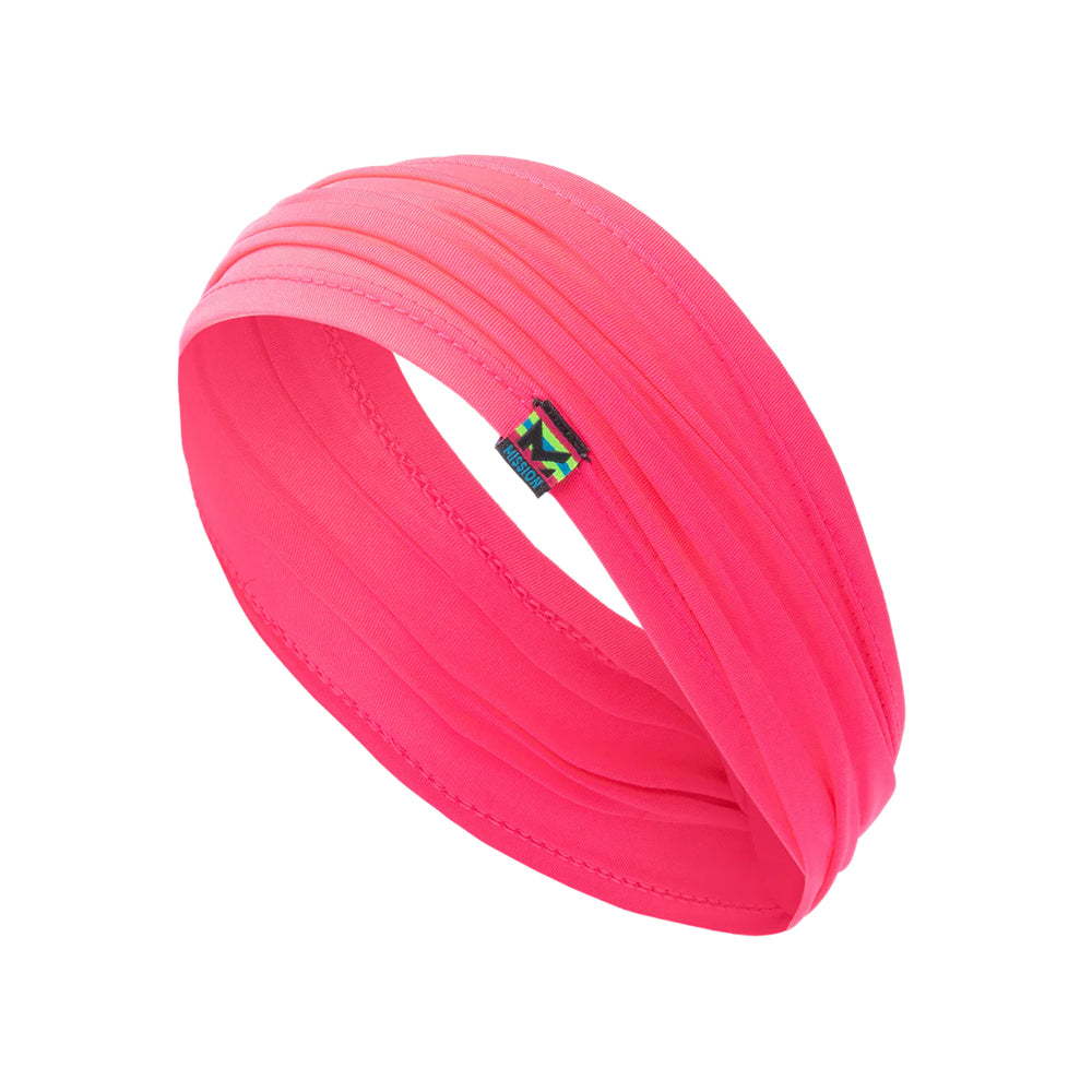 Cooling Tapered Headband Headbands MISSION Knockout Pink One Size