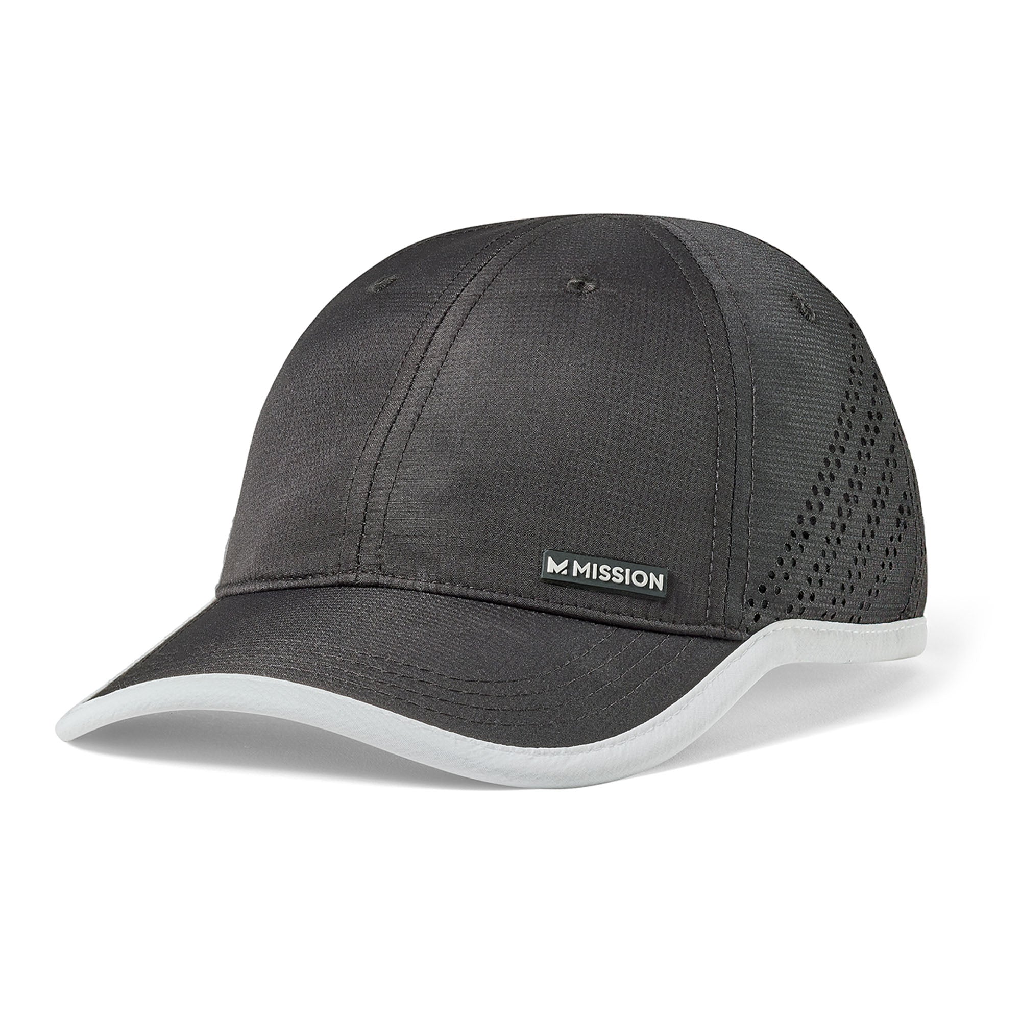 Cooling Marathon Hat Caps MISSION One Size Black / Bright White