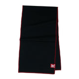 Black Max Plus cooling towel with red edge and small logo patch.