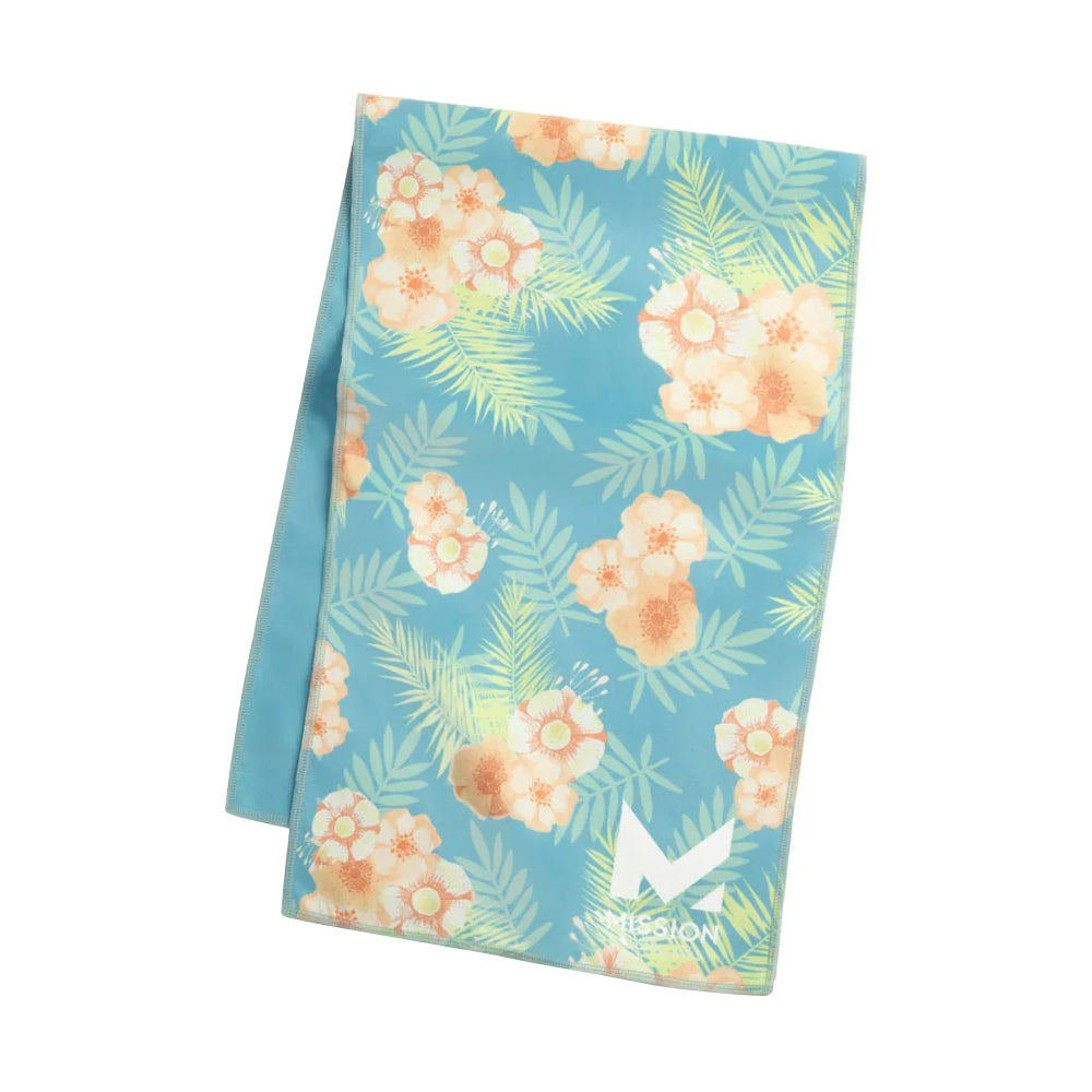Original Cooling Towel Towels MISSION Junglebird Bluebell 10" x 33"
