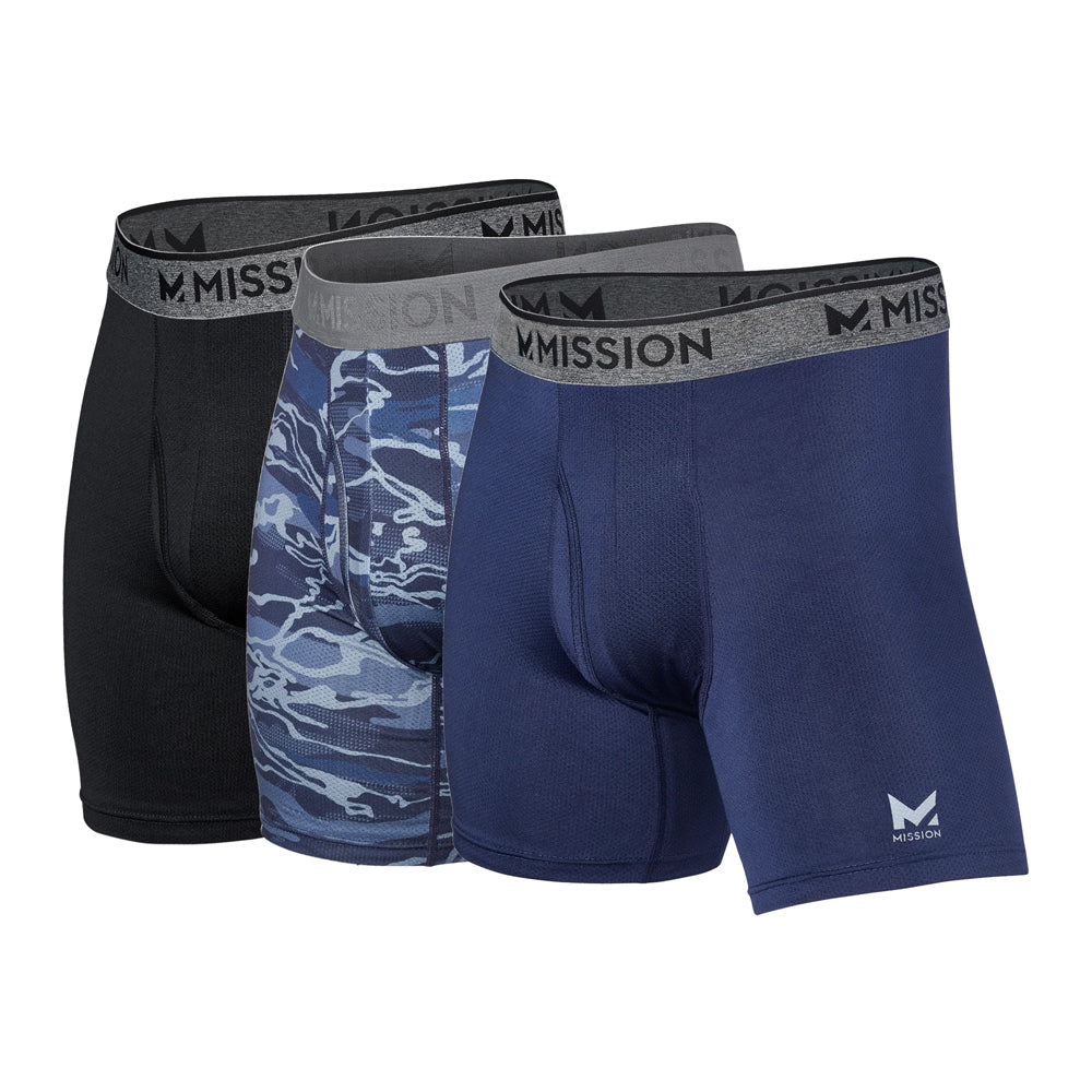Men's Performance Boxer Brief 3-Pack Boxer Briefs MISSION